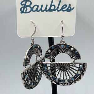 Baubles Boho Silver Dangle Earrings